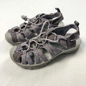 Keen Whisper Lace Up Sandals Shark Lavender Grey 6 Women’s